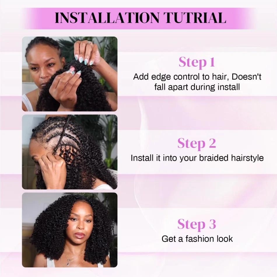 [Bling Hair]  Burmese Curly Feather Crochet For Braiding Pre-Separated Invisible Knotless Crochet Hair 100% Human Hair Extensions For Women