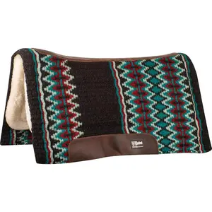 Cashel Performance Felt Contoured Horse Saddle Pad - 34x38 - 3/4" Thick - Merino Fleece Bottom - Teal