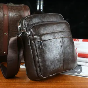 1pc Men Leather Crossbody Bag, Large Capacity Multifunctional Shoulder Bag, Suitable for workday Commute, informal Outdoor Travel and Riding, delivery Bag