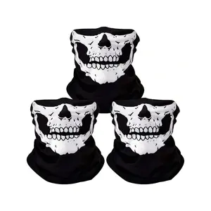 3PC Breathable Mask Skull Mask Seamless Balaclava Hat Headwear Scarf Ski Mask