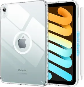 Case for iPad mini 7 (A17 Pro) 2024, Clear  Shell Full Corner Protective Case for iPad mini 6/7, Compatible with Magsafe (Clear)