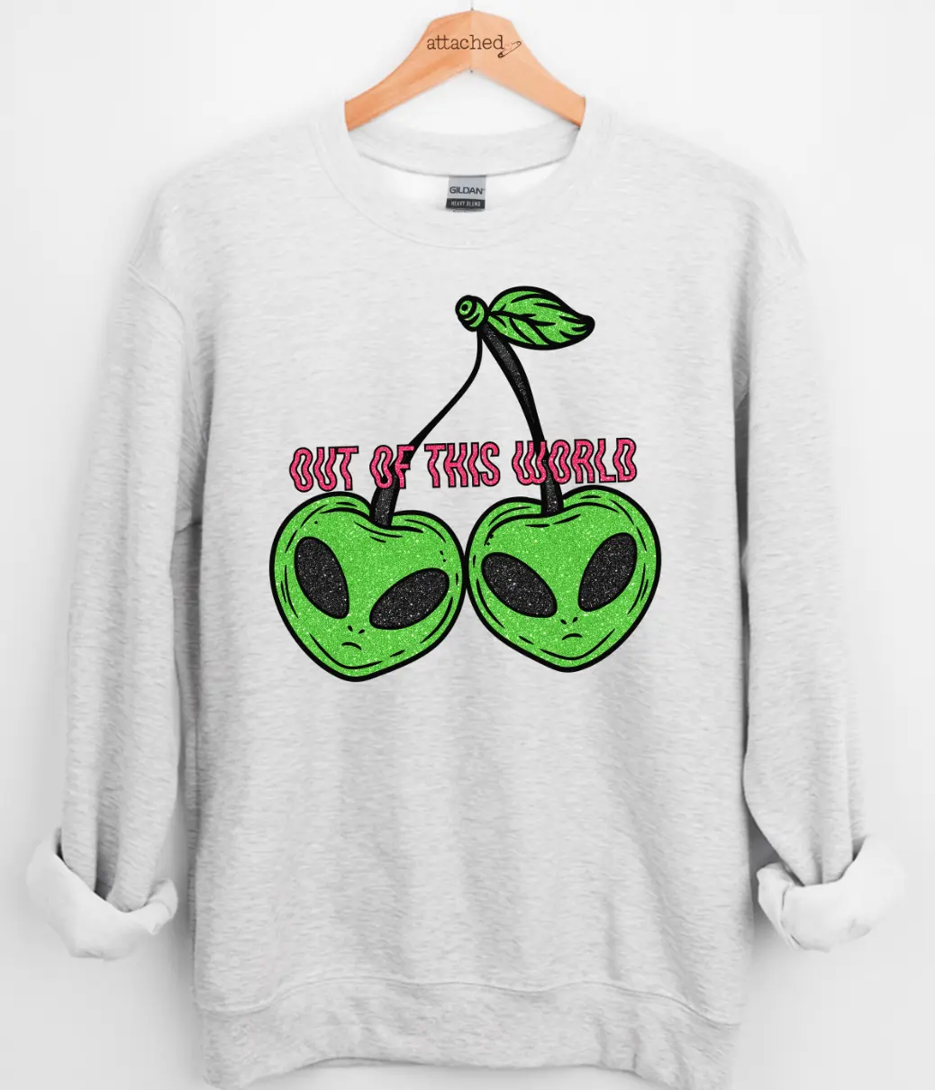 Alien Cherries Graphic Top Alien Cherries Graphic Top