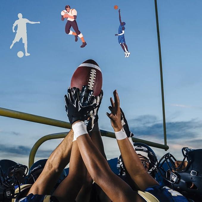 Athletic Tape,5 Pack White Sports Tape,Very Strong No Sticky Residue Wrist Ankle Tape for Gymnastics Boxing Lacrosse Climbing Hockey Bat