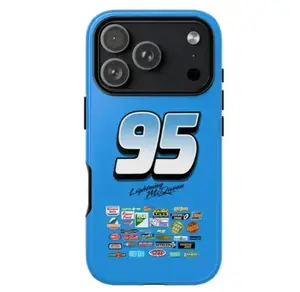 95 Dinoco Lightning McQueen Phone Case Tough Cases Automotive Fan Gift Cool Phone Accessories Birthday Present