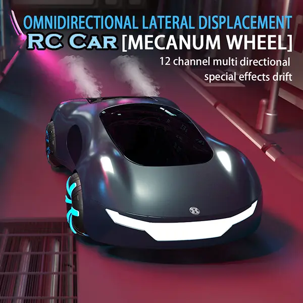 1 Piece Dual Control 2.4g Electeic Vehicles Car, 360° high-speed drift stunt car, rotating anti-collision electric drift car, spray remote control car