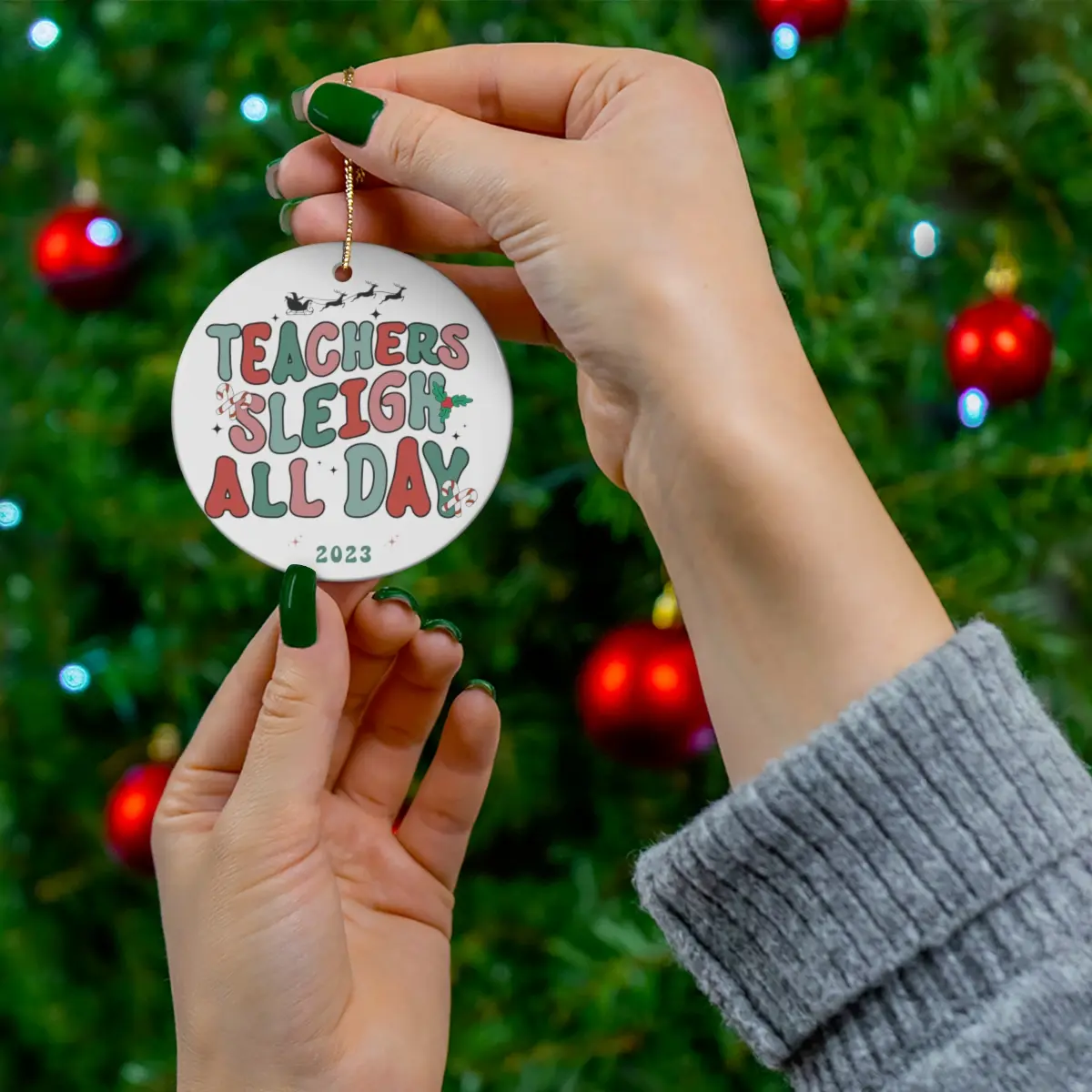 Teacher's Sleigh Ornament