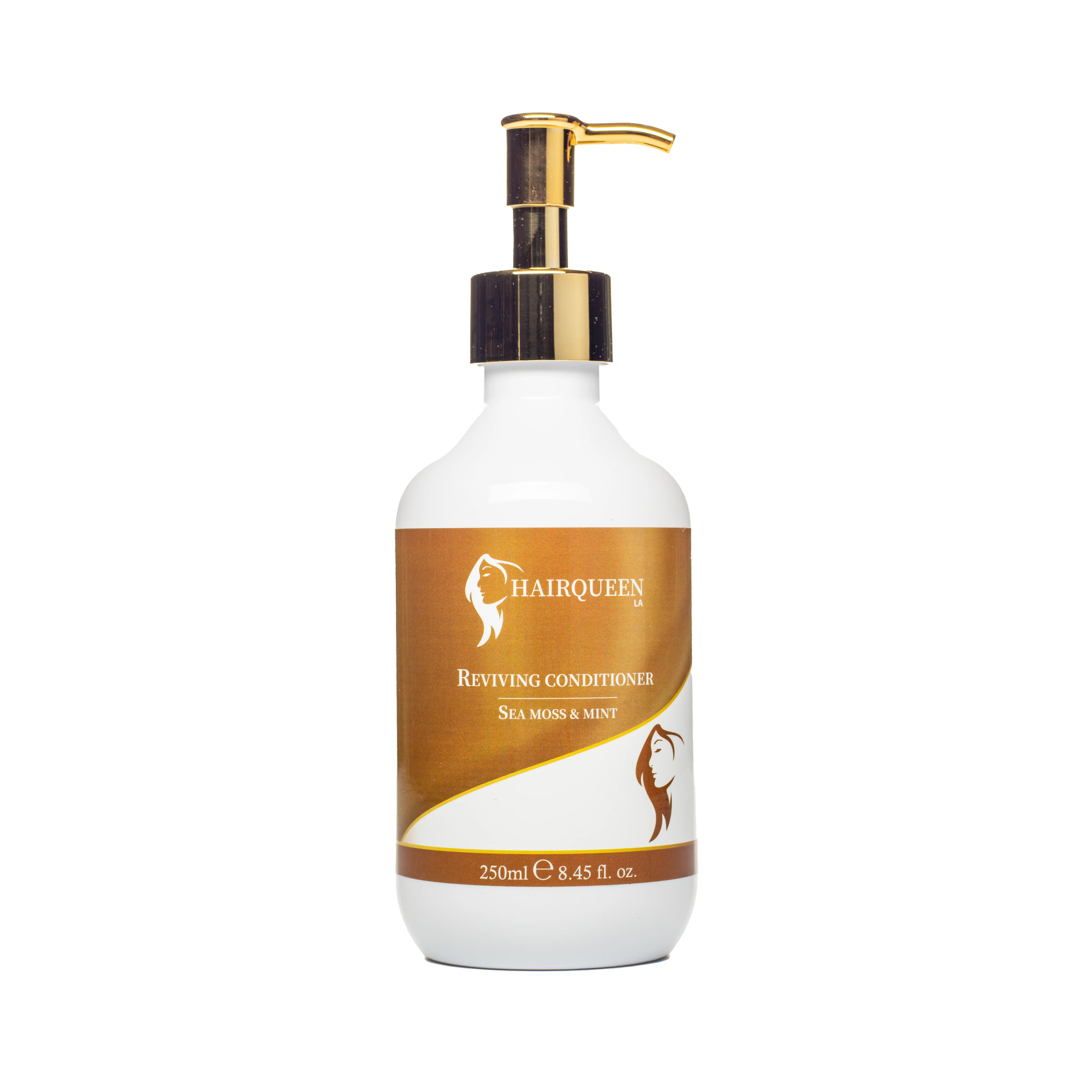 Hair Queen LA Sea Moss + Peppermint Reviving Conditioner - Creamy Detangling, Anti-Frizz Formula with Keratin | Haircare for Color & Chemically Treated, Smooth Natural Hair