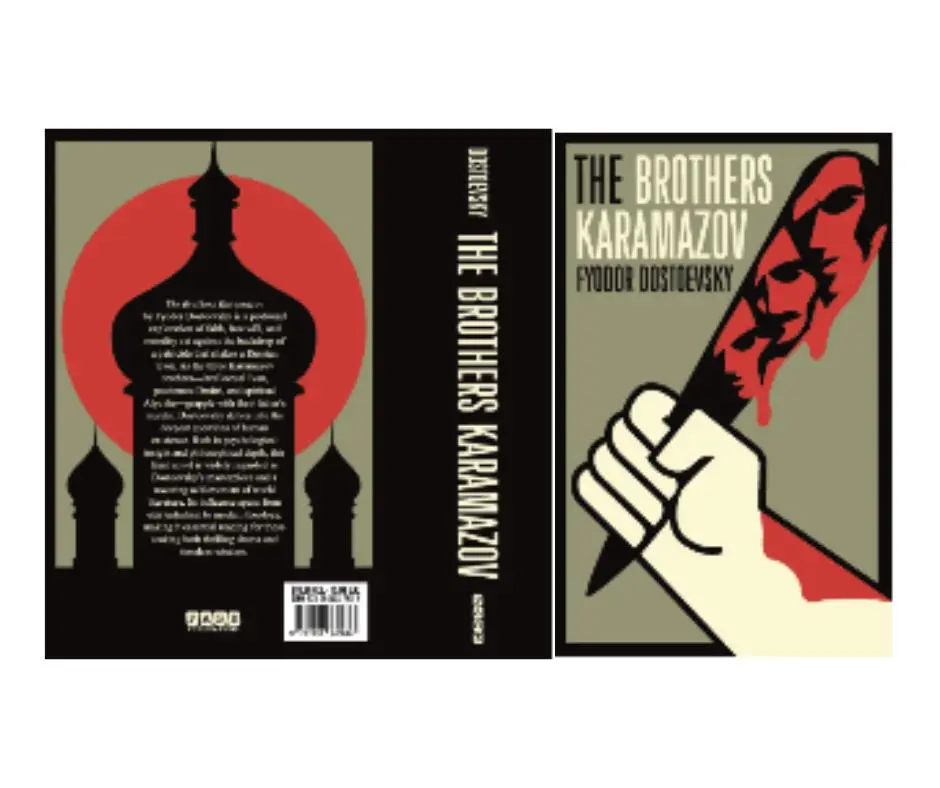Fyodor Dostoevsky's The Brothers Karamazov, Classic Soft-Cover Fiction Book, Literature Read for Book Lovers, Fiction Books, Literature Book