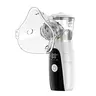 Portable Ultrasonic Nebulizer Machine - Battery-Powered, Low Noise, High-Precision Mesh Tech, Smart Digital Display, Unisex Respiratory Aid, Travel-Size Handheld with Mouthpiece + Mask + Protective Cap, High-Efficiency Chip for Home & On-the-Go Use
