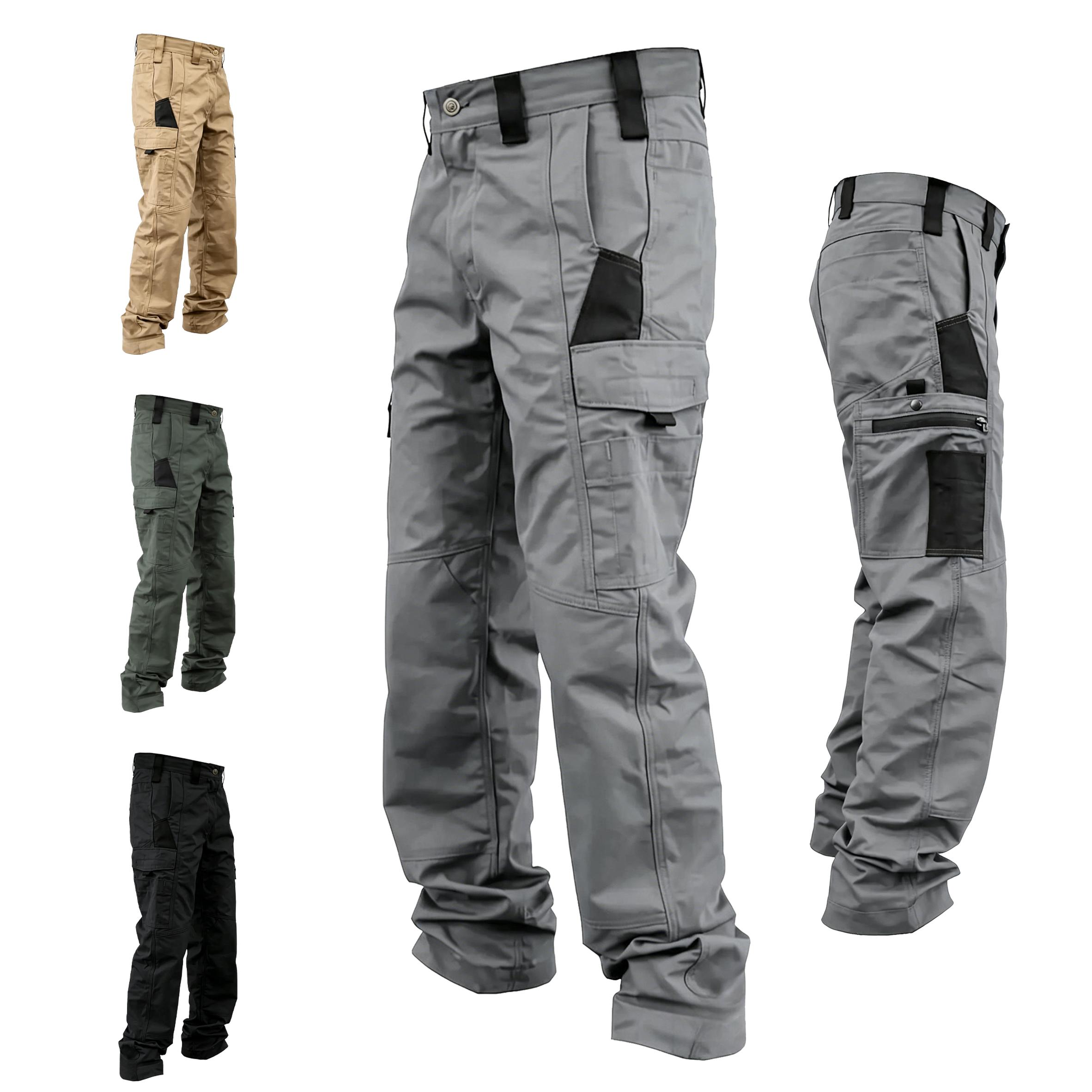 Amoyer Men's Tactical Work Pants With Multiple Pockets - Made Of Durable Fabric, Available in Multiple Colors, Fishing, outdoor activities, work, hiking, camping, 230g/m² new fabric,Versatile For Spring, Autumn, And Summer, Safe Work Pants, Trouser Amoyer Men's Tactical Work Pants With Multiple Pockets - Made Of Durable Fabric, Available in Multiple Colors, Fishing, outdoor activities, work, hiking, camping, 230g/m² new fabric,Versatile For Spring, Autumn, And Summer, Safe Work Pants, Trouser