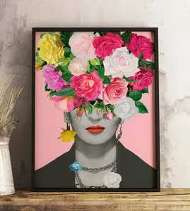 Frida Kahlo Print Vintage Art Frida Poster Frida Art Poster Wall Art Decor Print