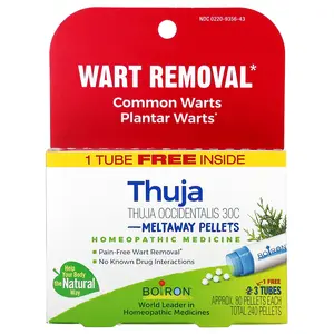 Boiron Thuja Occidentalis, 30C, 3 Tubes, 80 Pellets Each