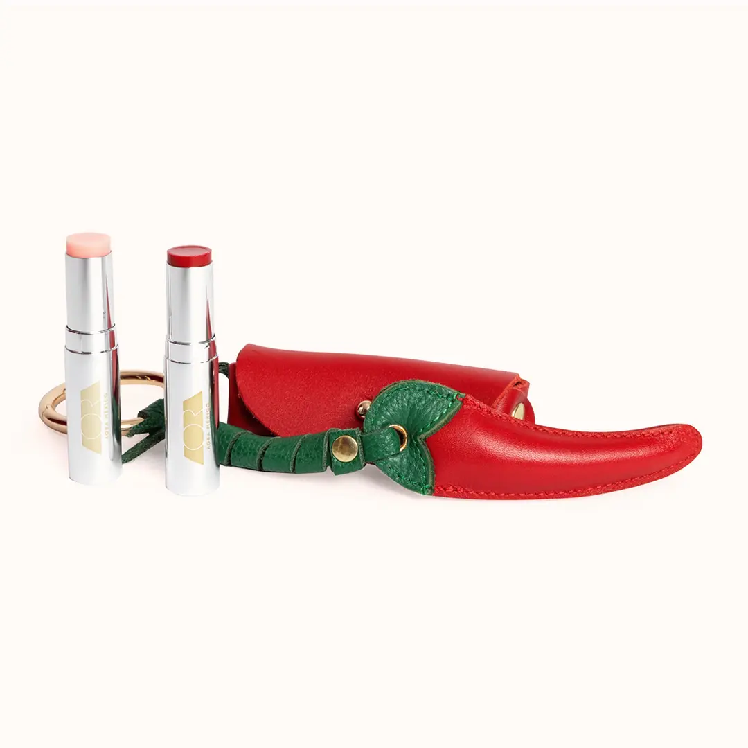 Aora Mexico - Hot Lips Traveler Duo Gloss Lipgloss - Acaríciame Más & Rosa.02 Hot Lips Traveler Duo Gloss Lipgloss with On-the-Go Charm - Hyaluronic Acid and squalane formula
