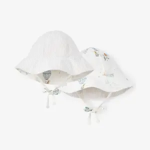 Up & Away/Seersucker Reversible Sunhat