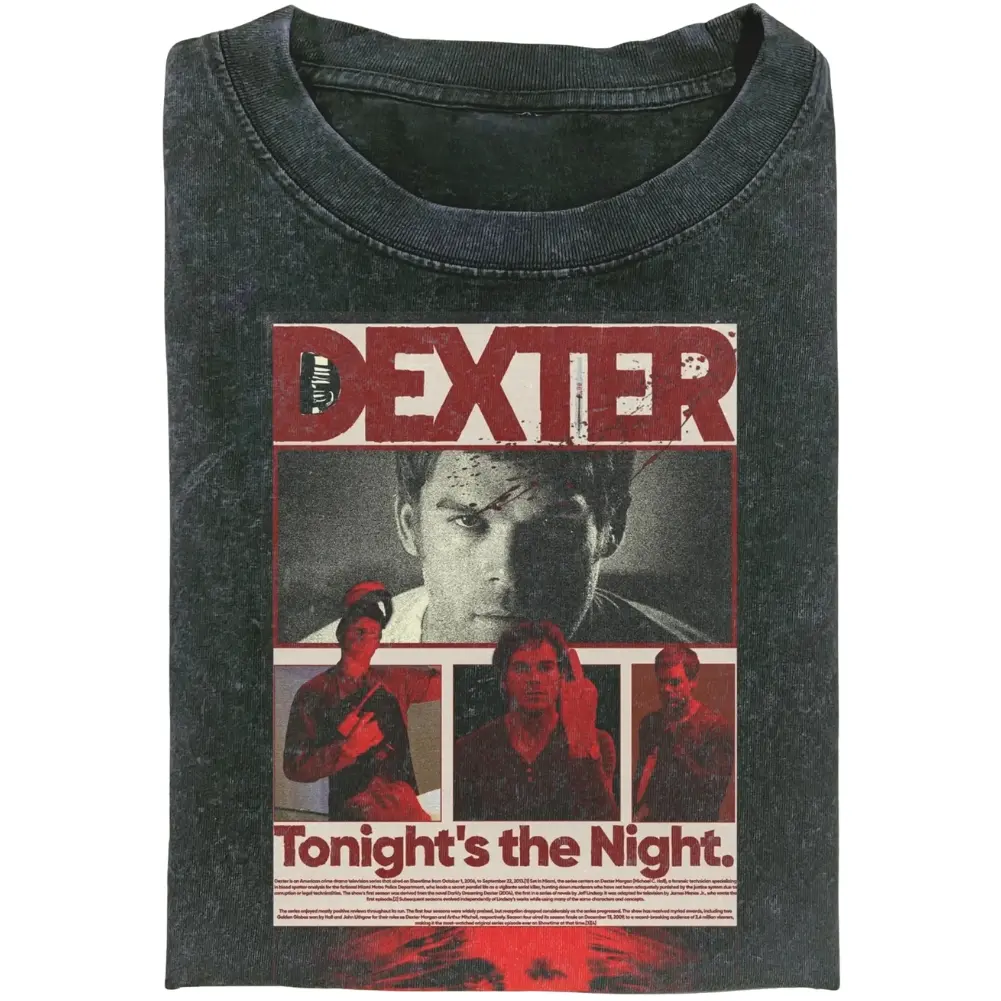 Retro Dexter Morgan T-shirt, Bay Harbor Butcher Shirt, Retro Dexter 90s Tee, Vintage Movie Sweatshirt, Gift For Him, Gift For Her, Streetwear Casual