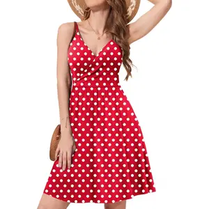 WEACZZ Summer Dresses for Women 2026 V Neck Floral Sundresses for Women Casual Beach Boho Vacation Mini Dress with Pockets,Green Leaf Navy,XL tiktokshopspringglowup