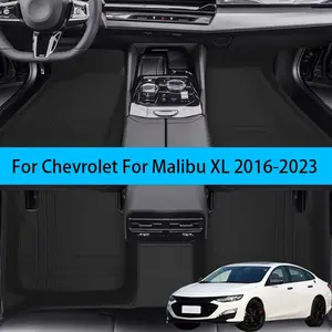 Luxury PU Leather Car Floor Mat For Chevrolet For Malibu XL 2016-2023 Slip-Resistant And Wear-Resistant All-Weather Front And Rear Seat Cushion Four Season Use Woman And Man Gifts Auto Interior Accessories