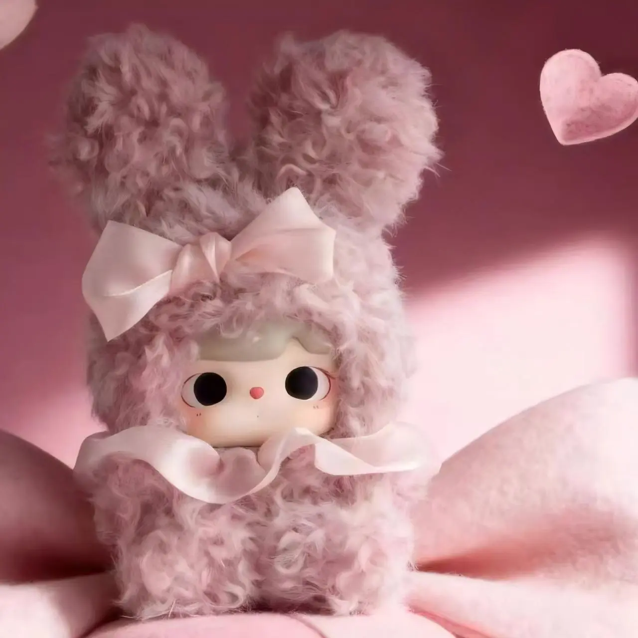 TUTU BEAR Heartbeat Plush Blind Box, Pink Bunny Stuffed Animal Toy for Collectors