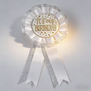 Birthday Party Badge - It's My Birthday Design, Cute Decoration Pin, Party Supplies for Birthday Celebration, Favors for Adults & Kids