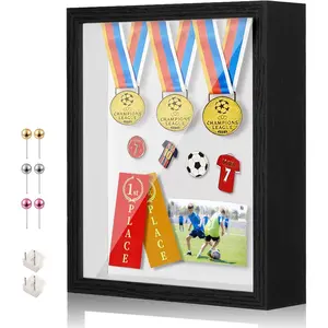 11x14 Shadow Box Display Case Picture Frame with Soft Linen Back, Large Deep Black Shadow Box for Flowers Medal Jersey Pet Graduation Memorabilia Baby Ltems Crafts Photos