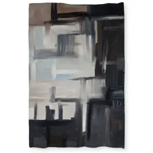 Begin Home Decor C1DCTXLW6OL245 Subtil Shapes Beige Twin Size Extra Long Duvet Cover - Stylish Home Decor