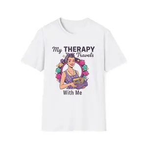 My Therapy Travels With Me T-Shirt | Diamond Painting T-Shirt