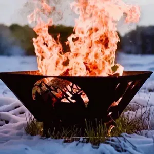 30” x 30” personalized collapsible fire pit