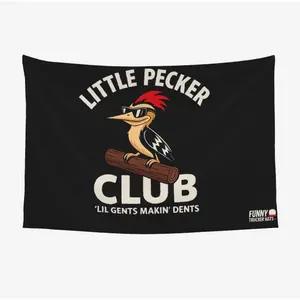 Little Pecker Club Funny Flag 3x5 wall decor banner gift husband Flag Ornaments large big Slogan Tapestry seasonal Decoration