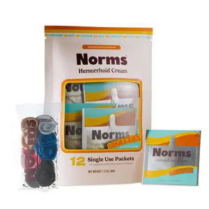 Norms Squeezies Hemorrhoid Cream 12 count: Discreet Single Use Travel Packets– Numbing, Soothing & Swelling Relief On the Go, 12 Count