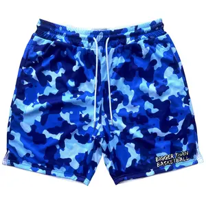 Hooper Camo - Shorts - Blue | Breathable Basketball Shorts for Gym & Training, Lightweight & Comfortable