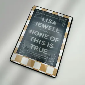 Rust Orange Checker Kindle E-reader Skin Vinyl Decal