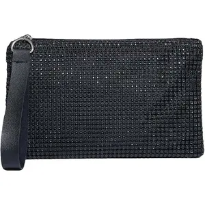 Evening Women's Rhinestone Glitter Wristlet Clutch Purse