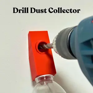 Wall Hole Puncher with Dust Collector, Manual Tool, No Power Needed, Durable Plastic Material, Easy Operation, Connects to Plastic Bottle