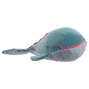 Bukowski Bears The Great Humphrey Soft Large Size Plush Blue Whale Stuffed Animal Ocean Toy for Kids