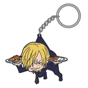 ONE PIECE TSUMAMARE VINSMOKE SANJI RUBBER KEYCHAIN