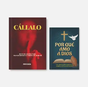 Prycken Combo de 30 Días: CÁLLALO + POR QUÉ AMO A DIOS | Prácticas diarias y preguntas de reflexión para mejorar tu comunicación, fortalecer tu fe y crecer cada día | Limited-Time Free Shipping