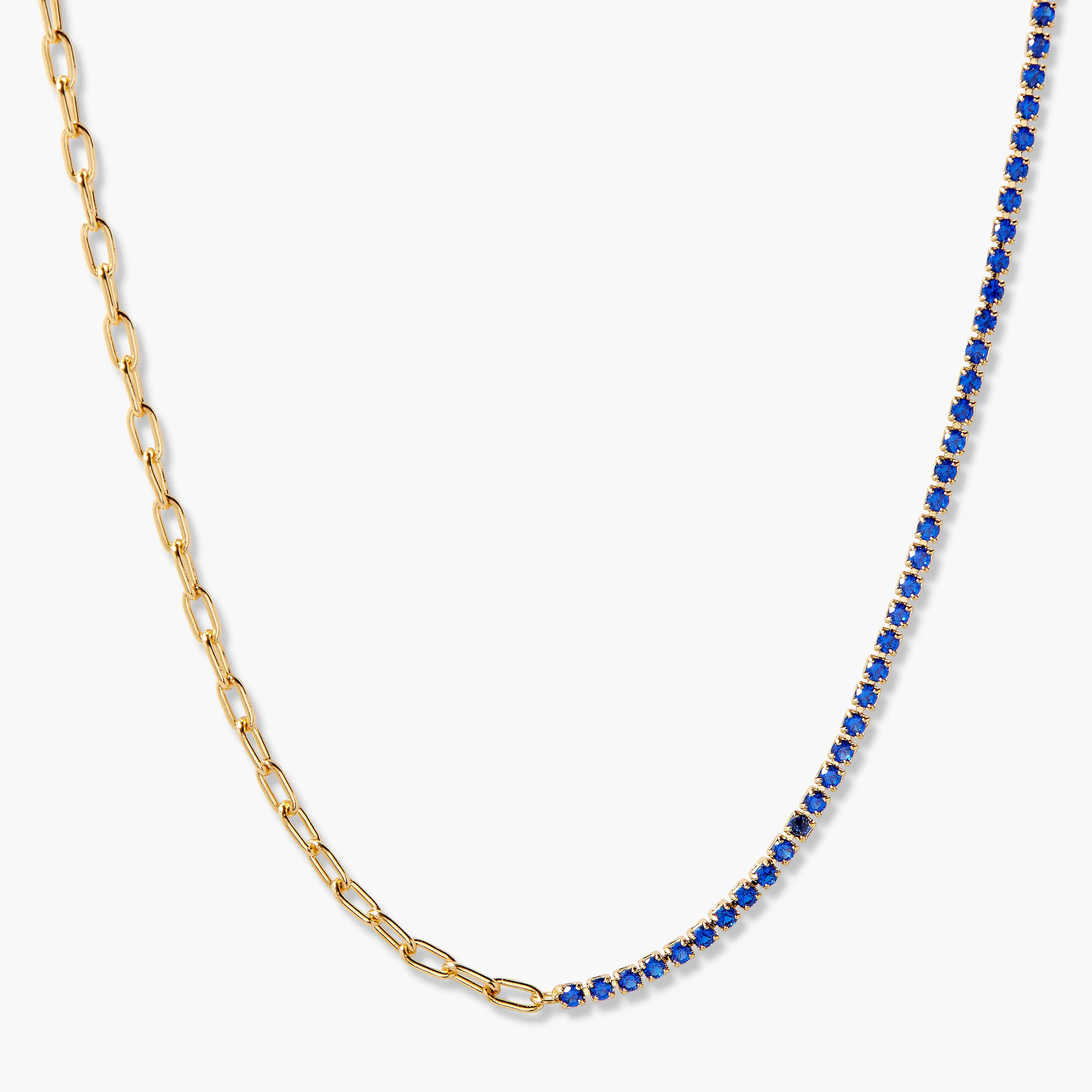 Isabella Mini Birthstone Tennis Necklace