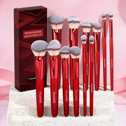 MAANGE Large Makeup Brushes Set - Beginner-Friendly Professional Full-Face Tools for Women, Ideal for Foundation, Eyeshadow, Powder, Liquid, Cream, Contour, Concealer (Includes Large Makeup Brush Sets & Kits)