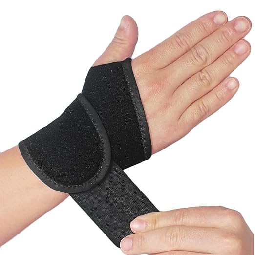 2 PCS Wrist Brace Wrist Wraps for Carpal Tunnel 2 Pack Wrist Brace Compression Straps Hand Support, Adjustable Wrist Support for Arthritis and Tendinitis, Joint Pain Relief