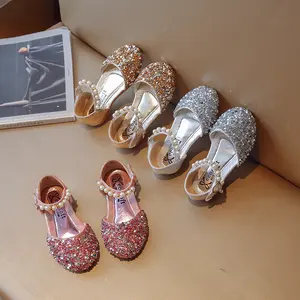 Youngsters's Fashion Casual Sequined Flat Shoes Princess Shoes