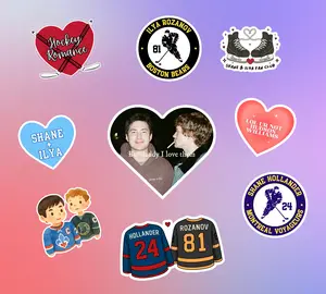 Heated Rivalry Movie Sticker, Hollander & Rosanov Sticker, Shane & Ilya Fan Club Sticker, Funny LGBT Sticker