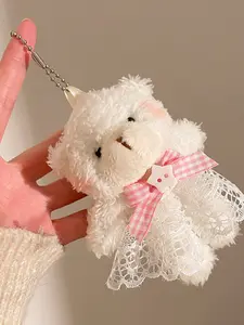 Cute Plush Bear Keychain, Adorable Stuffed Animal Bag Charm, Soft and Cozy Accessory, Ideal Gift, Party Favors, Holiday Gifts