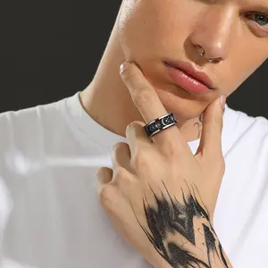 FaithHeart Moon Star Sun and Boho Ring for Men Women