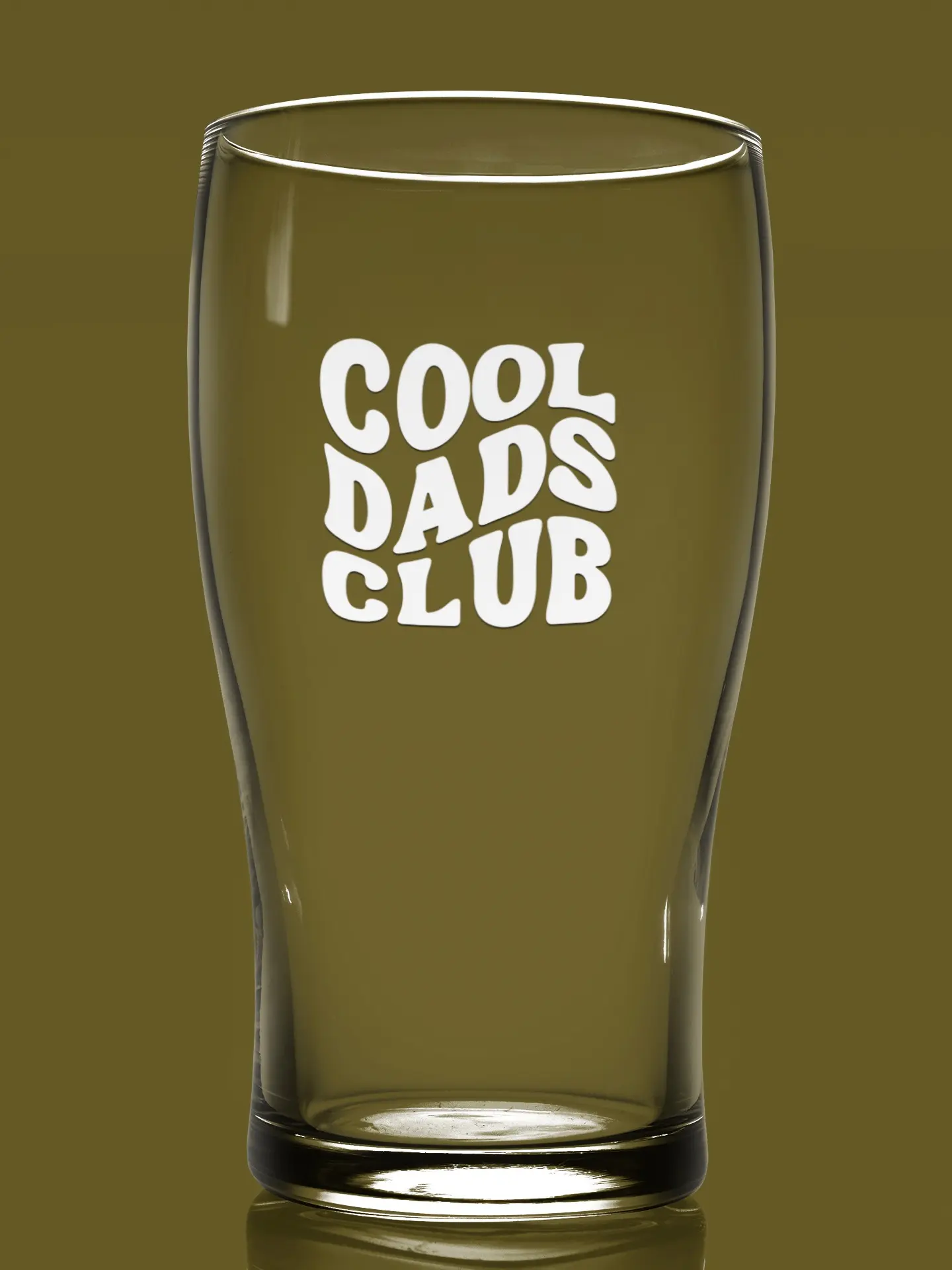 Custom Engraved Glass for Dad - 19oz Beer Glass "Cool Dads Club" Hilarious Gift for Cool Dads Club Unique Father's Day Present