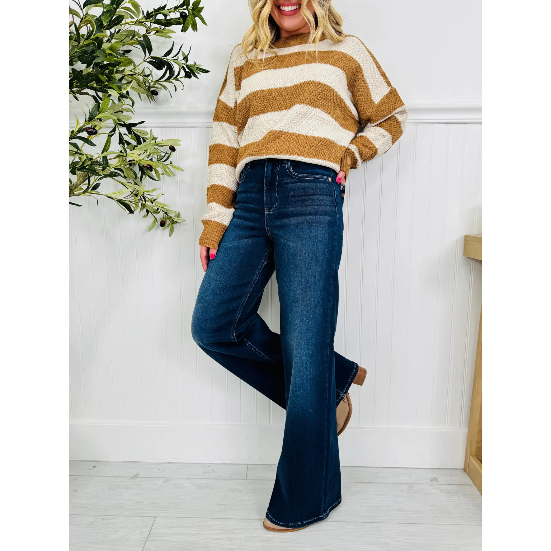 Judy Blue Elevated Essentials Retro Wide Leg Jeans In Regular And Petite