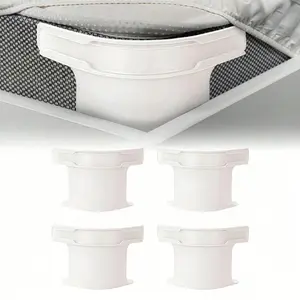 4 Pack Bed Sheet Clips, Bed Sheet Grippers, Anti-Slip Corner Fasteners, Mattress Strap, Fits Most Bed Sizes, Secure Bed Sheet Holder