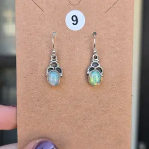 Walo/Ethiopian Sterling Silver Dangle Earrings