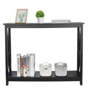 LEMY Modern Console Table with X-Shape Design, 32" Entryway Table for Hallway, Sofa Table