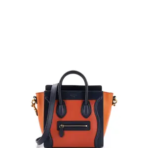 Pre-owned Celine material Messenger Bags Tricolor Luggage Bag Leather Nano by Rebag