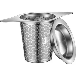 Infuser for Loose Leaf ,  316 Stainless Steel  Infuser with Handles, Extra Fine Mesh  Strainers Filter Fine  Leaves, Fits  Pots, Mugs, 1 Pack